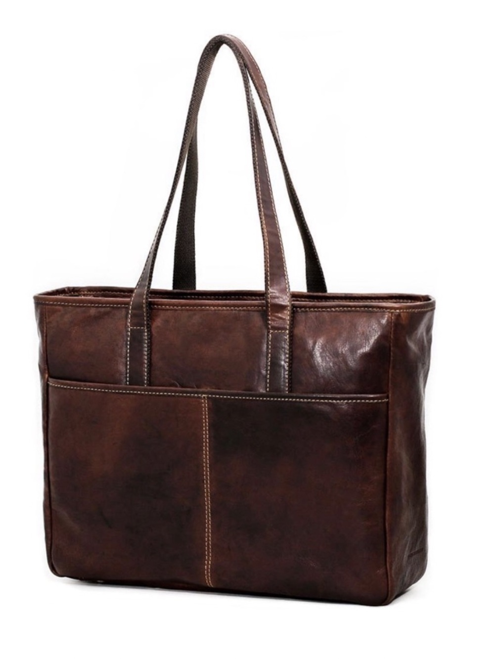 Jack George’s Full Grain Leather Tote Briefcase NWOT